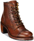 Frye Sabrina Brogue Booties Women's Shoes