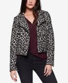 Sanctuary Animal-print Moto Jacket