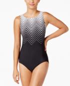 Reebok Electric Express High-neck Active One-piece Swimsuit Women's Swimsuit