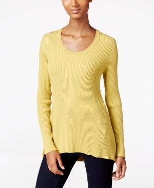 Style & Co. Ribbed Scoop-neck Sweater, Only At Macy's