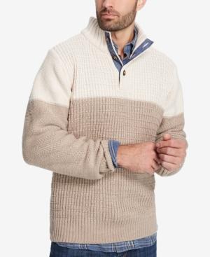 Weatherproof Vintage Men's Textured Button Sweater