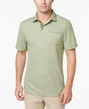 Tasso Elba Men's Supima Blend Striped Pocket Polo, Created For Macy's