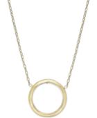 Open Circle Pendant Necklace In 10k Gold