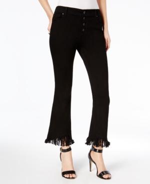 Inc International Concepts Fringed Kick-flare Jeans, Created For Macy's
