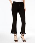 Inc International Concepts Fringed Kick-flare Jeans, Created For Macy's