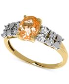 Citrine (1 Ct. T.w.) And Diamond Accent Ring In 14k Gold