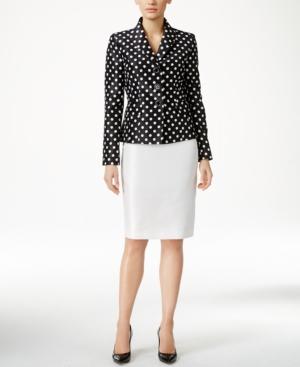 Le Suit Polka-dot Skirt Suit