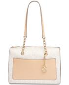 Dkny Bryant Signature Large Zip Tote, Created For Macy's