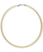 14k Gold Over Sterling Silver And Sterling Silver Necklace, Reversible Necklace