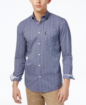 Ben Sherman Men's Slim-fit Dot-print Shirt