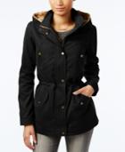 Celebrity Pink Faux-fur-trim Hooded Utility Parka