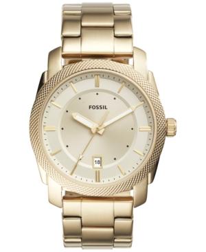 Fossil Men's Machine Gold-tone Stainless Steel Bracelet Watch 42mm Fs5264