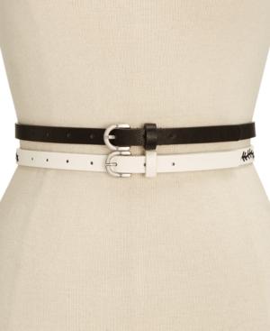 Inc International Concepts Embroidered 2-for-1 Belt, Created For Macy's
