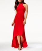 Blondie Nites Juniors' Cage-back High-low Gown