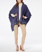 Charter Club Super-soft Embellished Poncho, Created For Macy's