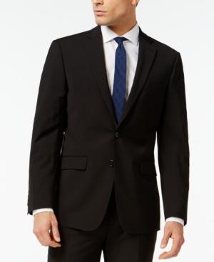 Calvin Klein X-fit Black Solid Slim Fit Jacket