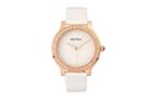 Bertha Quartz Cora Collection White Leather Watch 40mm