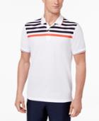 Club Room Men's Striped-yoke Polo, Only At Macy's