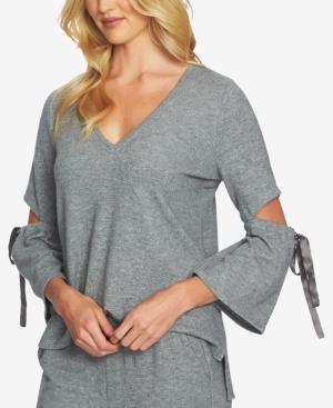 1.state Cutout Tie-sleeve Cozy Top
