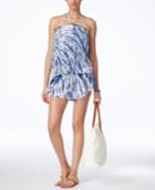 Lucky Brand Fireworks Tie-dye Halter Cover-up Romper Women's Swimsuit