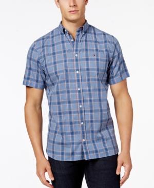 Tommy Hilfiger Men's Plaid Custom-fit Shirt