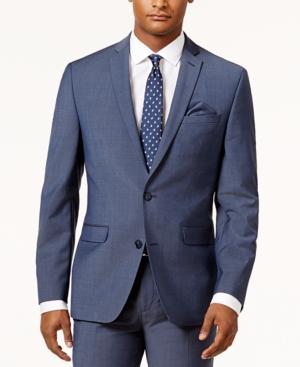 Bar Iii Men's Slim-fit Active Stretch Blue Suit Jacket, Created For Macy's