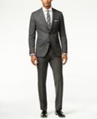 Hugo Boss Black Textured-weave Extra Slim-fit Suit