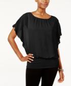 Jm Collection Flutter-sleeve Top, Created For Macy's