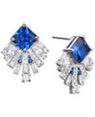 Jewel Badgley Mischka Square Crystal Fan Drop Earrings