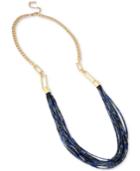 Kenneth Cole New York Gold-tone Long Multi-beaded Statement Necklace