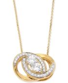Diamond Knot Pendant Necklace (1/2 Ct. T.w.) In 14k Gold