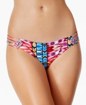 Raisins Around The World Tribal-print Cheeky Bikini Bottoms Women's Swimsuit