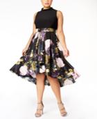 Sl Fashions Plus Size Embellished High-low Dress