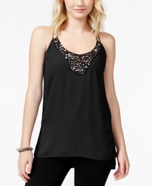 Xoxo Juniors' Embellished High-low Blouse