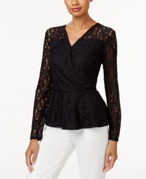 Thalia Sodi Lace Peplum Top, Created For Macy's