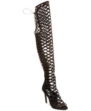 Steve Madden Women's Silk Caged Boots Women's Shoes