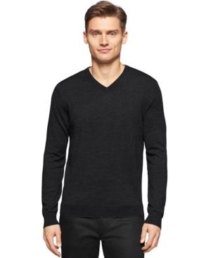Calvin Klein Big And Tall Merino V-neck Sweater