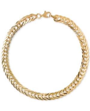 8 Foldover Link Chain Bracelet In 14k Gold