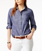 Tommy Hilfiger Cotton Chambray Shirt, Created For Macy's