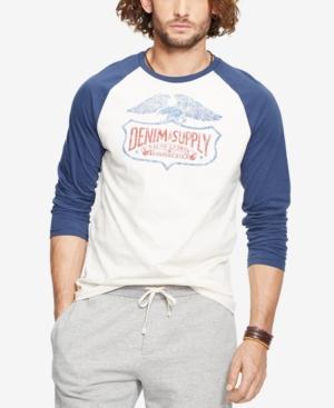 Denim & Supply Ralph Lauren Men's Eagle Logo Baseball Shirt