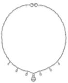 Danori Silver-tone Pave Crystal Collar Necklace