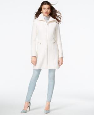 Jessica Simpson Plus Size Zip-front Wool Coat
