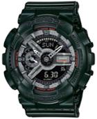 G-shock Women's Analog-digital S-series Metallic Green Resin Strap Watch 46x49mm Gmas110mc-3a