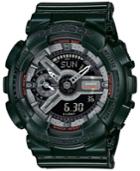 G-shock Women's Analog-digital S-series Metallic Green Resin Strap Watch 46x49mm Gmas110mc-3a