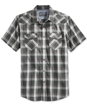 American Rag Short Sleeve Double Pocket Plaid Shirt