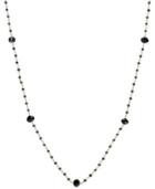 Black Diamond Station Necklace In 14k Gold (10 Ct. T.w.)