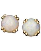 14k Gold Earrings, Opal Studs (1-1/2 Ct. T.w.)