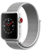 Apple Watch Series 3 (gps + Cellular), 38mm Silver Aluminum Case With Seashell Sport Loop