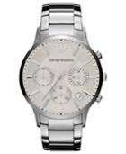 Emporio Armani Watch, Men's Chronograph Stainless Steel Bracelet 43mm Ar2458