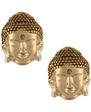 Rachel Rachel Roy Gold-tone Buddha Stud Earrings